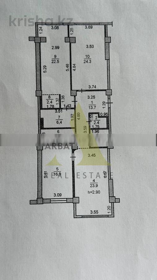 Фото Квартира, 3 комн, 124.8 м², 5/13 эт., 2024 г.п.