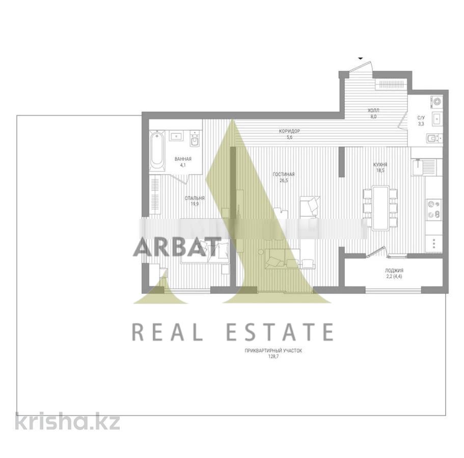 Фото Квартира, 3 комн, 90 м², 1/9 эт., 2020 г.п.