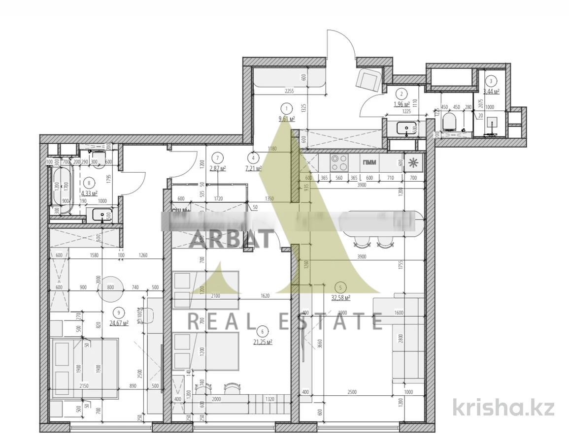 Фото Квартира, 3 комн, 110 м², 7/8 эт., 2023 г.п.