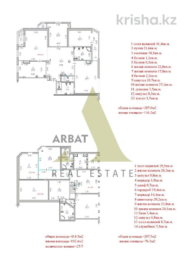 Фото Квартира, 7 комн, 415 м², 5/6 эт., 2004 г.п.